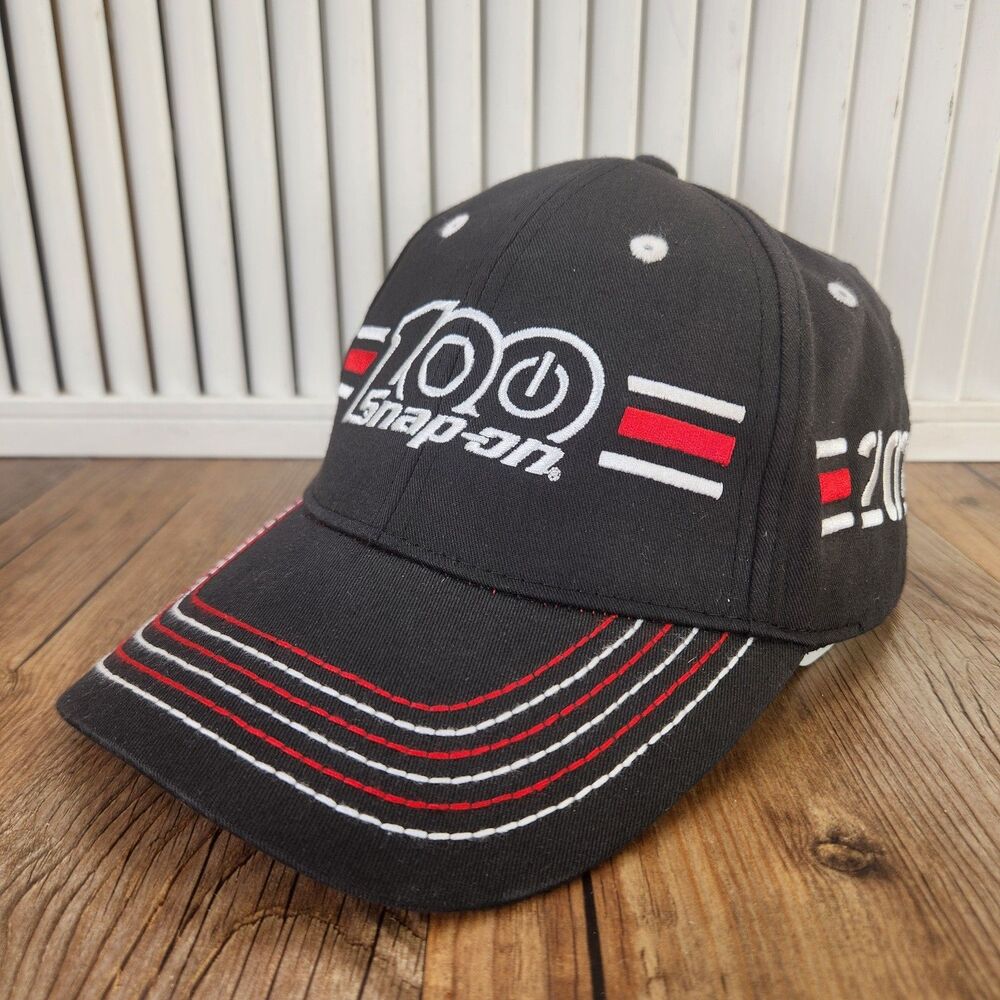Snap-On Tools 100th Anniversary Baseball Cap Black Red White 2020 Strapback Hat